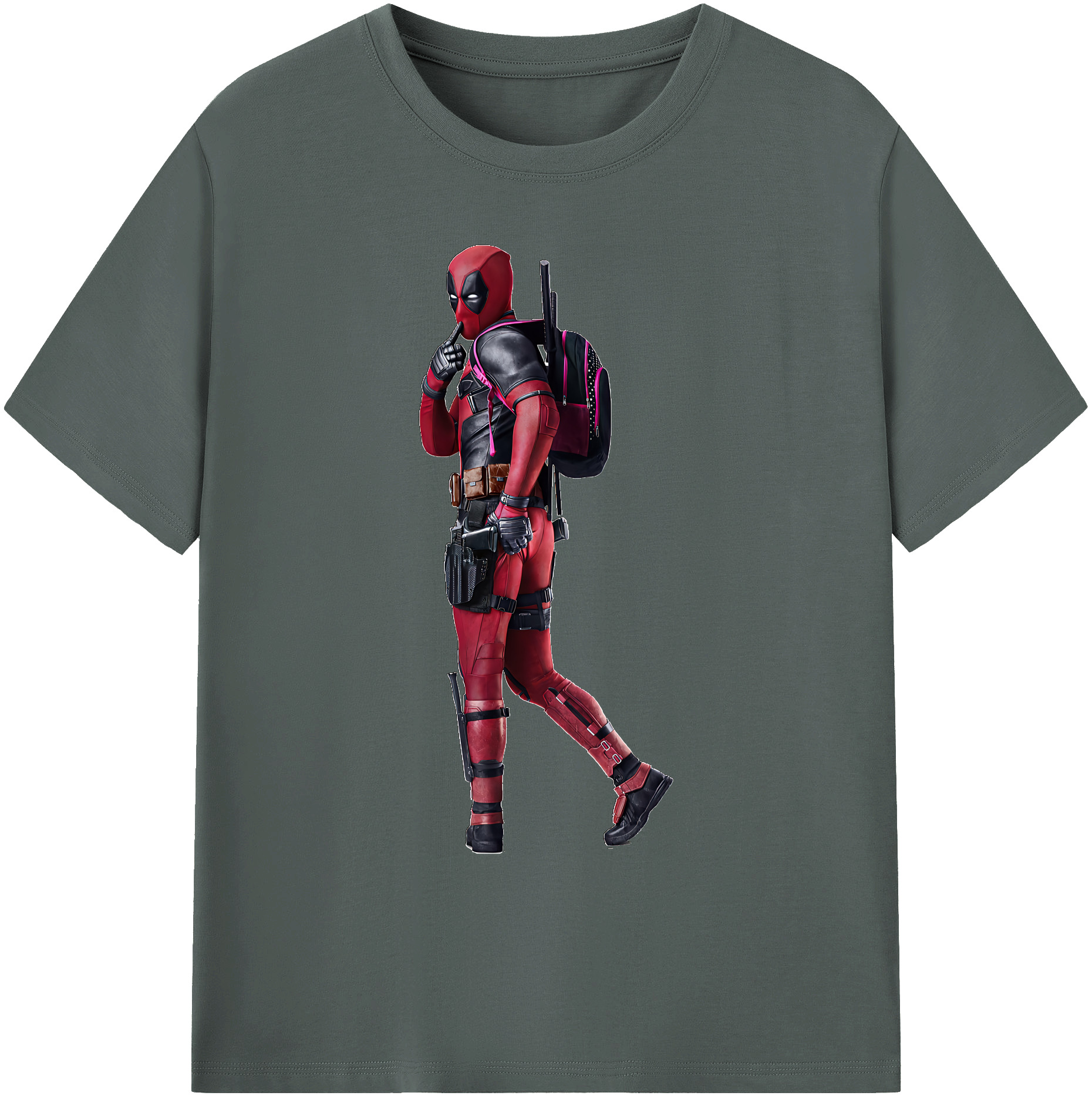 （画像用） Deadpool デッドプール 綿100％ メンズ半袖Tシャツ｜肌触りやわらか＆通気性